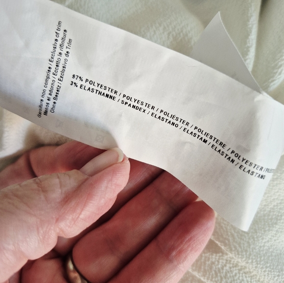 Joseph Ribkoff Asymmetrical Off White Ruffle Tunic Blouse Size 6 - Picture 11 of 11